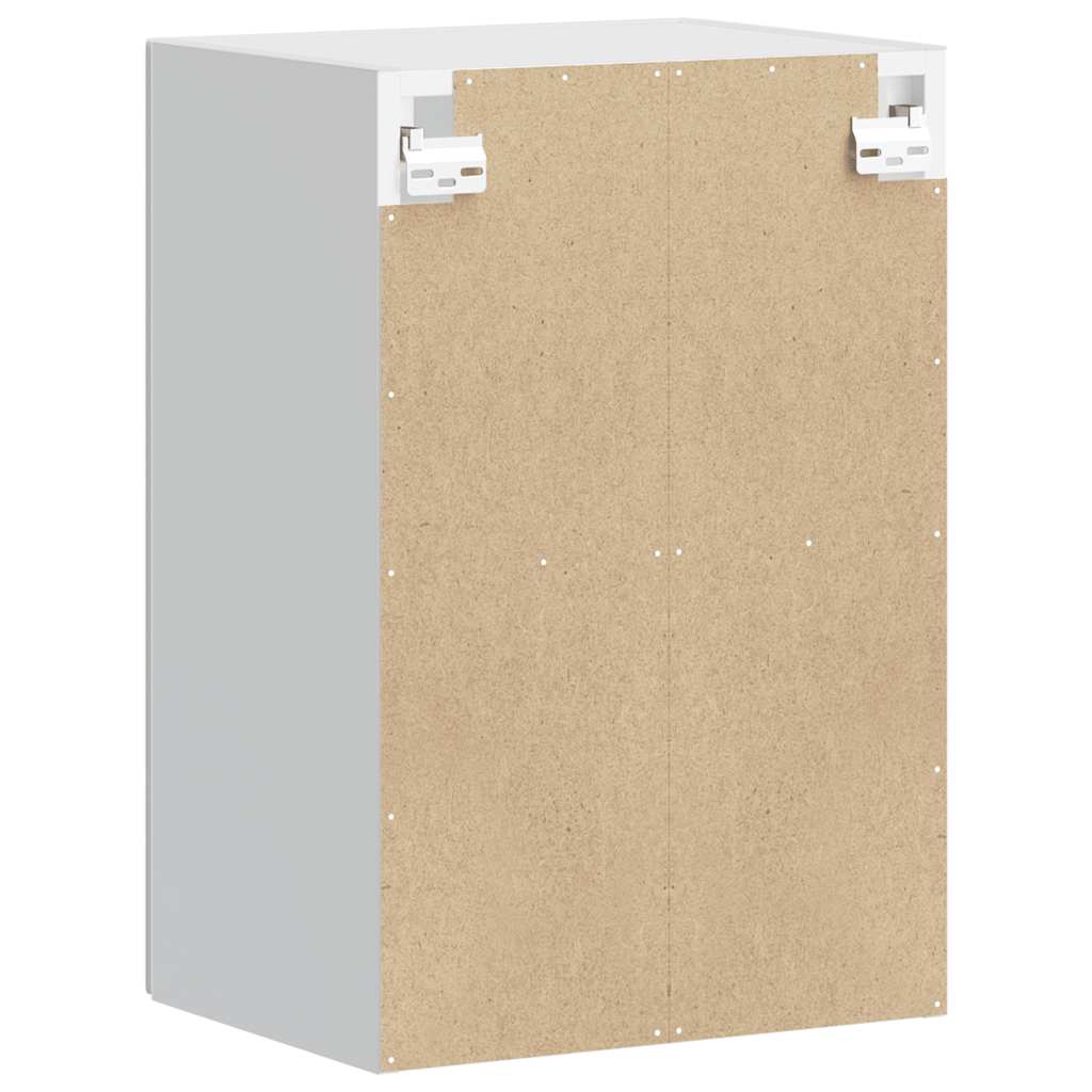 Kitchen Wall Cabinet with Glass Door Porto Concrete Grey